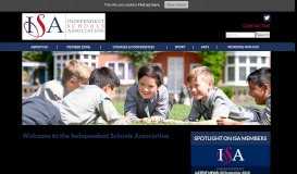 
							         ISA | Independent Schools Association UK								  
							    