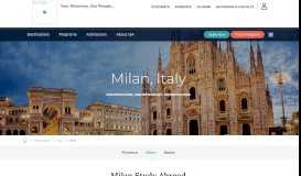 
							         ISA Milan, Italy Study Abroad								  
							    