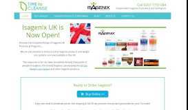 
							         Isagenix UK is Now Open! Order Online or Find Out More								  
							    