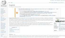 
							         Isagenix - Wikipedia								  
							    
