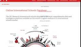 
							         ISC Online , International School Data Portal - ISC Research								  
							    