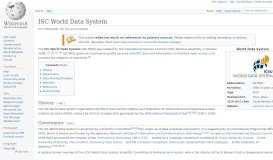 
							         ISC World Data System - Wikipedia								  
							    
