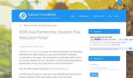 
							         ISDR Asia Partnership: Disaster Risk Reduction Portal – Sahana ...								  
							    