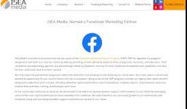 
							         ISEA Media, Named a Facebook Marketing Partner								  
							    