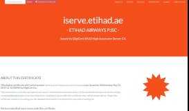 
							         iserve.etihad.ae by Etihad Airways pjsc certificate (02:01:5a ...								  
							    
