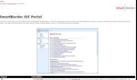 
							         ISF Portal - SmartBorder								  
							    