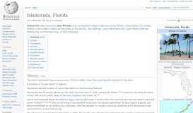
							         Islamorada, Florida - Wikipedia								  
							    