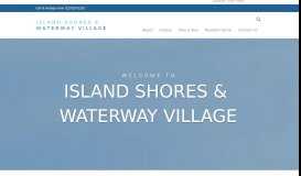 
							         Island Shores & Waterway Village: Home								  
							    