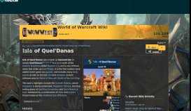 
							         Isle of Quel'Danas | WoWWiki | FANDOM powered by Wikia								  
							    