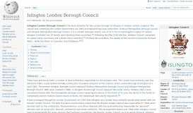 
							         Islington London Borough Council - Wikipedia								  
							    