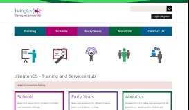 
							         IslingtonCS - Training and Services Hub								  
							    