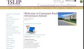 
							         Islip School District Schools | Commack Road Elementary								  
							    