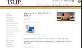 
							         Islip School District Schools | Middle School								  
							    
