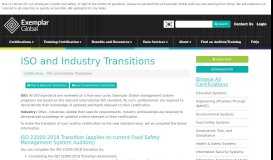 
							         ISO and Industry Transitions | Exemplar Global								  
							    