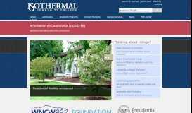 
							         Isothermal Community College								  
							    