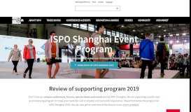 
							         ISPO Shanghai: Program - ISPO.com								  
							    