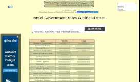 
							         Israel Government Sites and Official Sites - The WorldWide-Tax.Com								  
							    