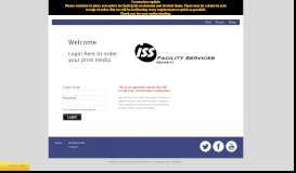 
							         ISS Facilities Portal - Printwell								  
							    