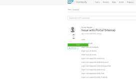 
							         Issue with Portal Sitemap - SAP Archive								  
							    