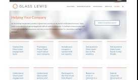 
							         Issuer Overview - Glass Lewis								  
							    