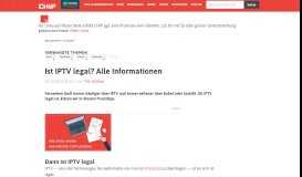 
							         Ist IPTV legal? Alle Informationen - CHIP								  
							    