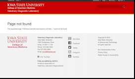 
							         ISU VDL Client Web Portal | Iowa State University								  
							    