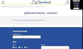 
							         iSupplier Portal - Contact - Michelin - DGA								  
							    