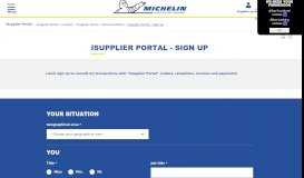 
							         iSupplier Portal - Sign up - Michelin - DGA								  
							    