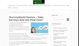 
							         ISurveyWorld Review - Take Surveys And Get Paid Cash								  
							    