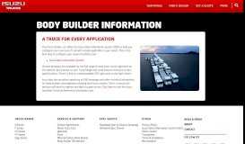 
							         Isuzu Body Builder Information - Isuzu Australia - Isuzu Trucks								  
							    