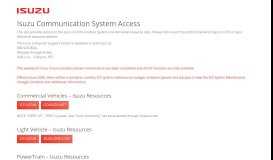 
							         Isuzu Communication System Access								  
							    