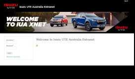 
							         Isuzu UTE Australia Extranet								  
							    