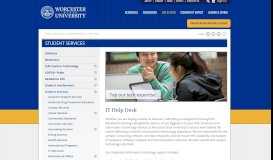 
							         IT Help Desk | Worcester State University								  
							    