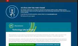 
							         IT Jobs Search for Technology Professionals | Permanent and ... - Dice								  
							    