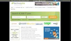 
							         IT Jobs | Specialist Technology and IT Jobs | Technojobs UK								  
							    