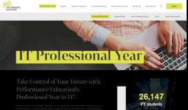 
							         IT Professional Year | Performance Education								  
							    