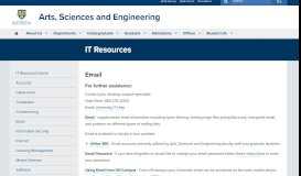 
							         IT Resources : Arts, Sciences & Engineering : University of Rochester								  
							    