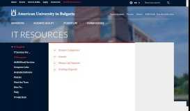 
							         IT Resources | AUBG								  
							    