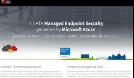 
							         IT-Security als Managed Service - Powered by Microsoft Azure - G Data								  
							    