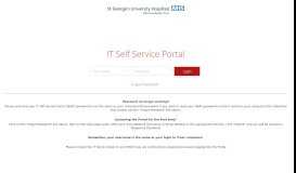 
							         IT Self Service Portal								  
							    