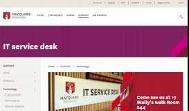 
							         IT service desk - Student Portal								  
							    