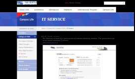 
							         IT Service | Health Service | Living at UOS | Campus Life ...								  
							    