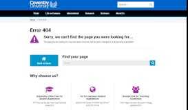 
							         IT Services - Coventry University								  
							    