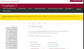 
							         IT Services - Fordham University								  
							    
