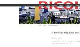 
							         IT Services help desk portal | Ricoh Australia								  
							    