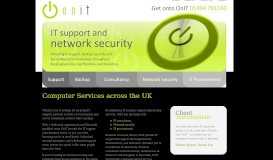 
							         IT support and network security								  
							    