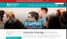 
							         IT Support - Kettering College								  
							    