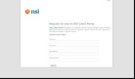 
							         IT Support - Request Access to NSI Client Portal								  
							    
