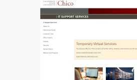 
							         IT Support Services – CSU, Chico								  
							    