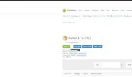 
							         Italian Lira (ITL) price, marketcap, chart, and fundamentals info ...								  
							    